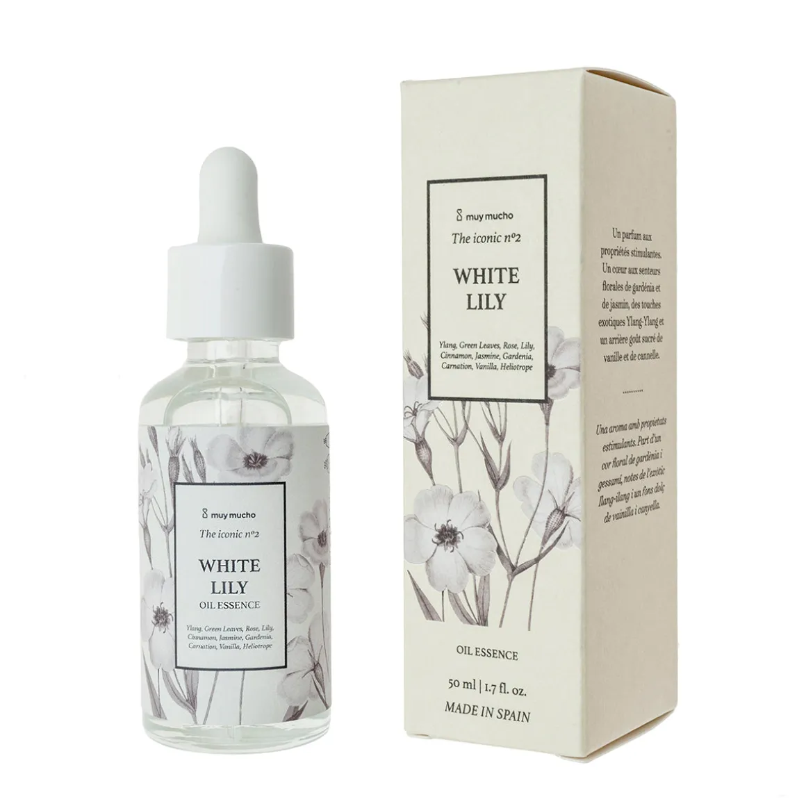 Aceite Esencial White Lily 50 ml para Difusores y Quemadores