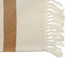 Alfombra de Algodón Beige 80 × 150 cm