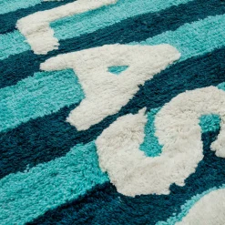 Alfombra de Baño Azul a Rayas SPLASH 50 × 80 cm