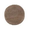 Alfombra de Baño Redonda Taupe 50 x 50 cm