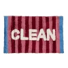 Alfombra de Baño Roja a Rayas CLEAN 50 × 80 cm