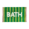 Alfombra de Baño Verde a Rayas BATH 50 × 80 cm
