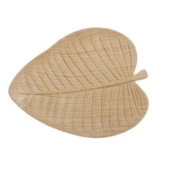 Bandeja Hoja Decorativa Natural de MDF
