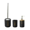 Baño set 3 dolomite negro
