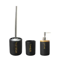 Baño set 3 dolomite negro