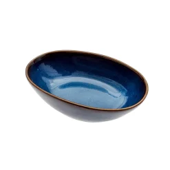 Bol porcelana snack azul