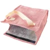 Bolsa Térmica Rosa de Algodón 22 x 11 x 26 cm