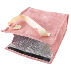 Bolsa Térmica Rosa de Algodón 22 x 11 x 26 cm