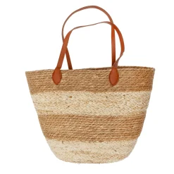 BOLSO SEAGRASS CUERO 47X28X18 MARRON