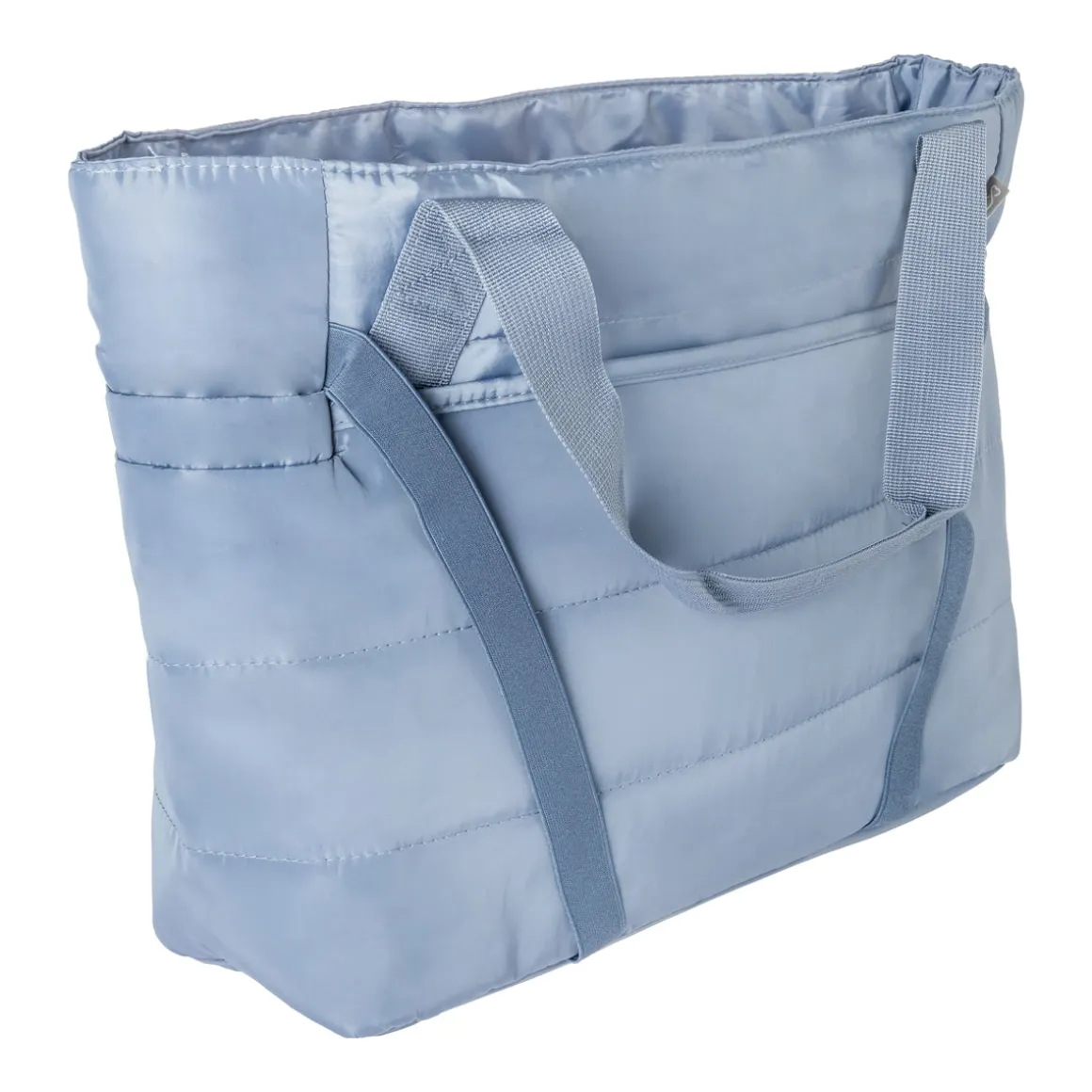 Bolso Tote Acolchado Azul Grande