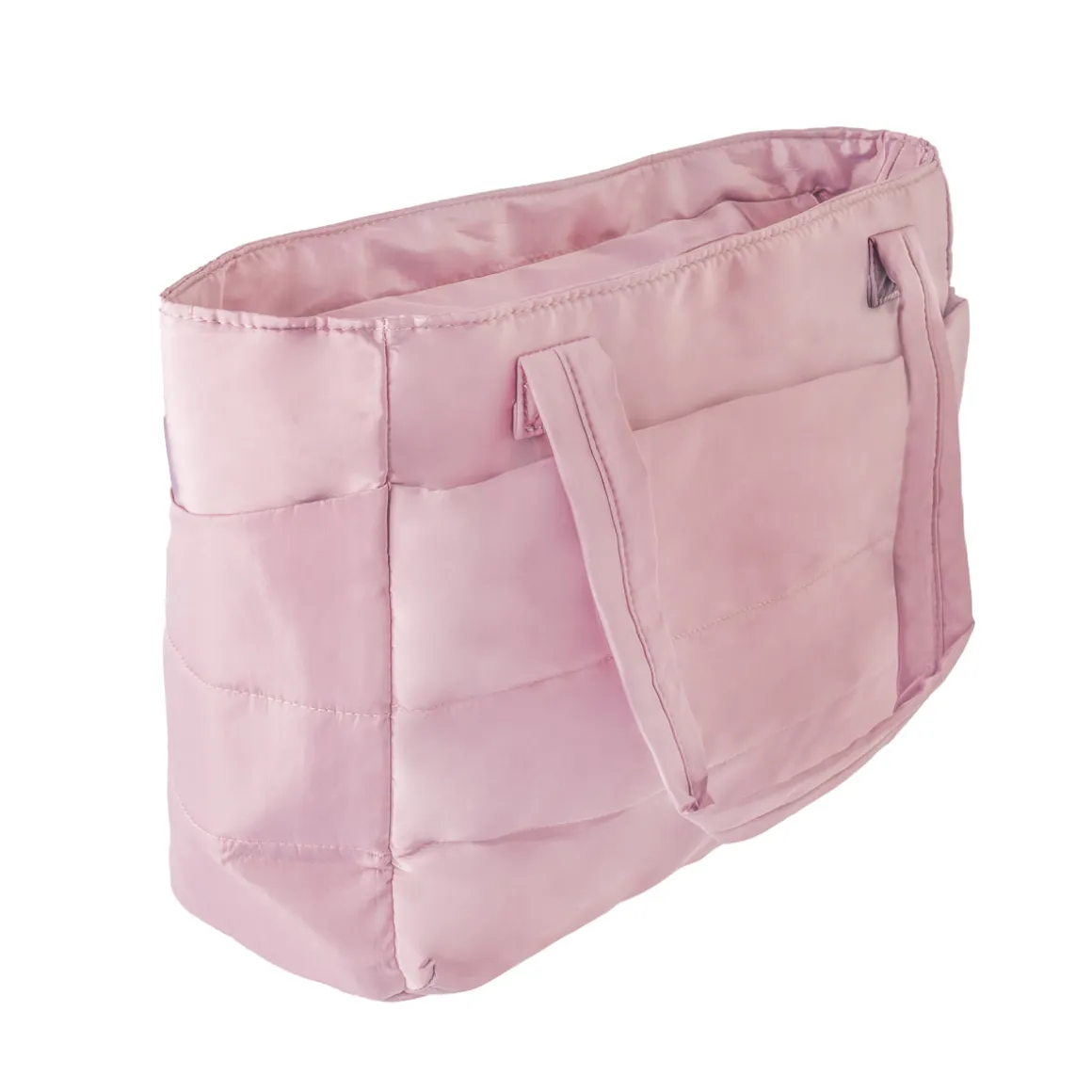 Bolso Tote Acolchado Ciruela Grande