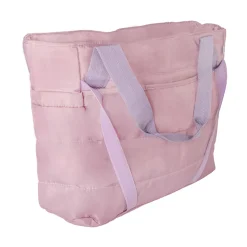 Bolso Tote Acolchado Ciruela Grande