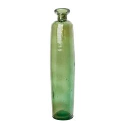 Botella decorativa verde