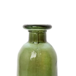 Botella decorativa verde