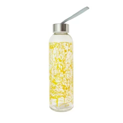 Botella vidrio 500cc tapa y lazo amarillo