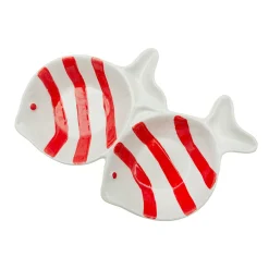 Bowls con Forma de Pez Rojo de Dolomita