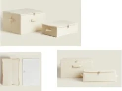 Caja c/tapa, cierre y asa