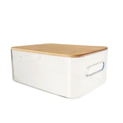 Caja De Almacenaje Con Tapa 29,5X19,5X12Cm (5.5L) Tr.