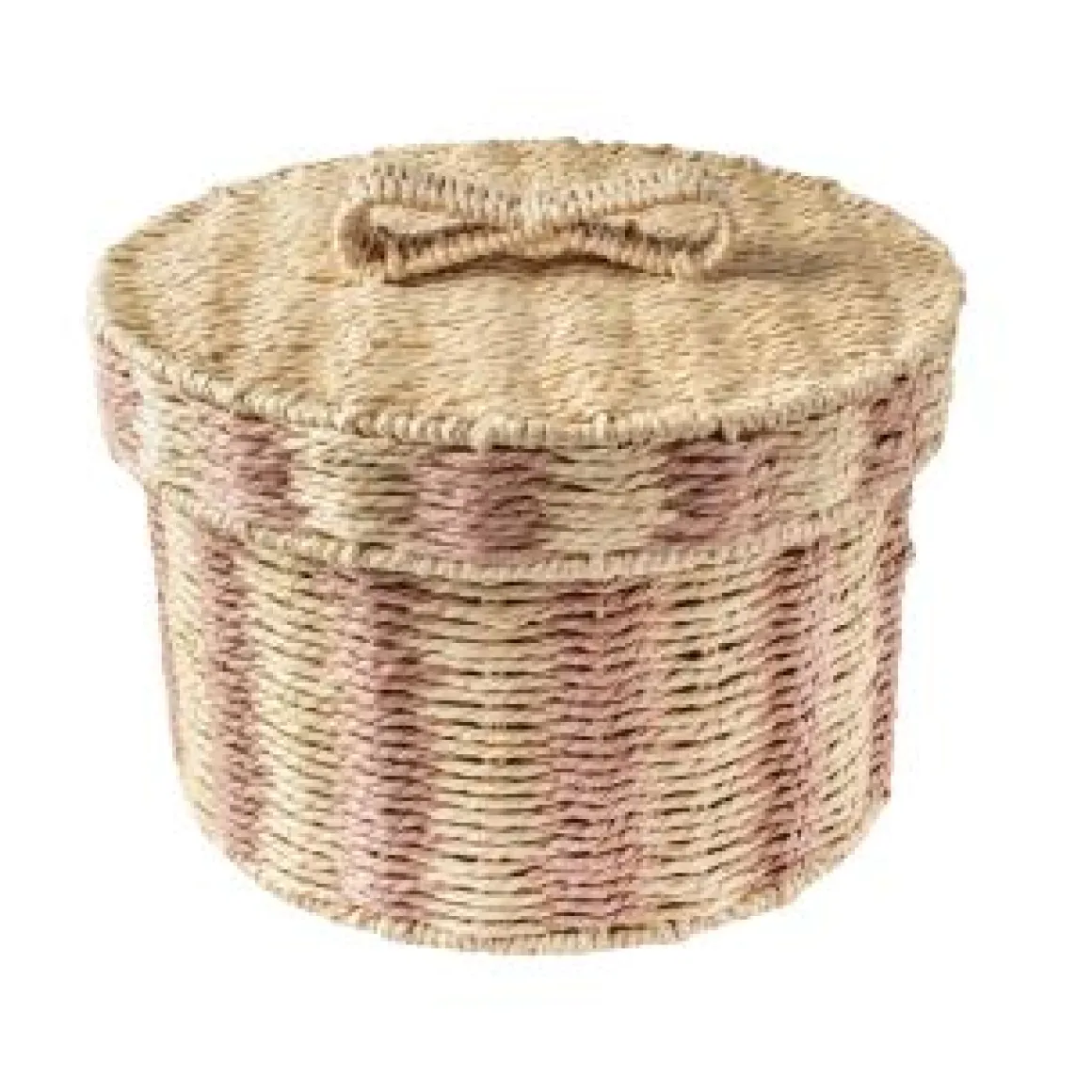 Caja Organizadora de Fibra Natural con tapa