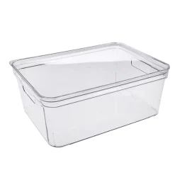 Caja transparente con tapa