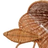 Cesta colgante de ratán