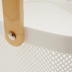 Cesta con Asa Blanca 24.5 x 24.5 x 18