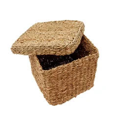 Cesta con tapa 24x24x21cm