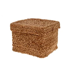 Cesta cuadrada con tapa 16x11cm