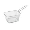 Cesta de Acero Plateada para Servir y Presentar aperitivos
