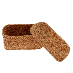 Cesta rectangular con tapa 25x13cm