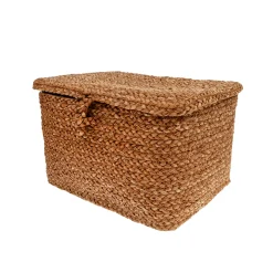 Cesta rectangular con tapa 35x24cm