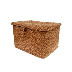 Cesta rectangular con tapa 26x15cm