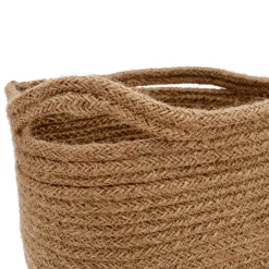 Cesta redonda con asas