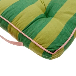 Cojín para Silla Rayas Verdes 40 × 40 cm