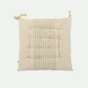 Cojín Silla Algodón 40X40Cm Cru.
