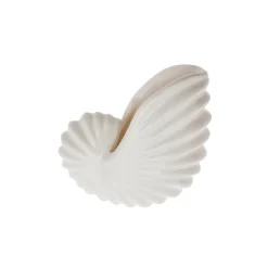 Concha Decorativa Blanca de Porcelana