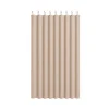 Cortina de Ducha Beige Texturizada con 12 Anillas 180 × 200 cm