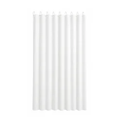 Cortina de Ducha Blanca con 12 Anillas 180 × 200 cm