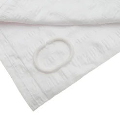 Cortina de Ducha Blanca con 12 Anillas 180 × 200 cm