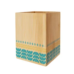 Cubertero bambu 10x10x13,5 africa azul