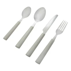 Cubiertos Acero Polipropileno Color Gris