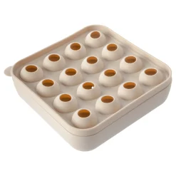 Cubitera con Tapa y Bandeja para Hielo 16 × 16 × 4,2 cm