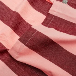Delantal a rayas rojo 60 × 84 cm