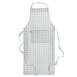 Delantal de Cocina Blanco y Gris 60x90 cm