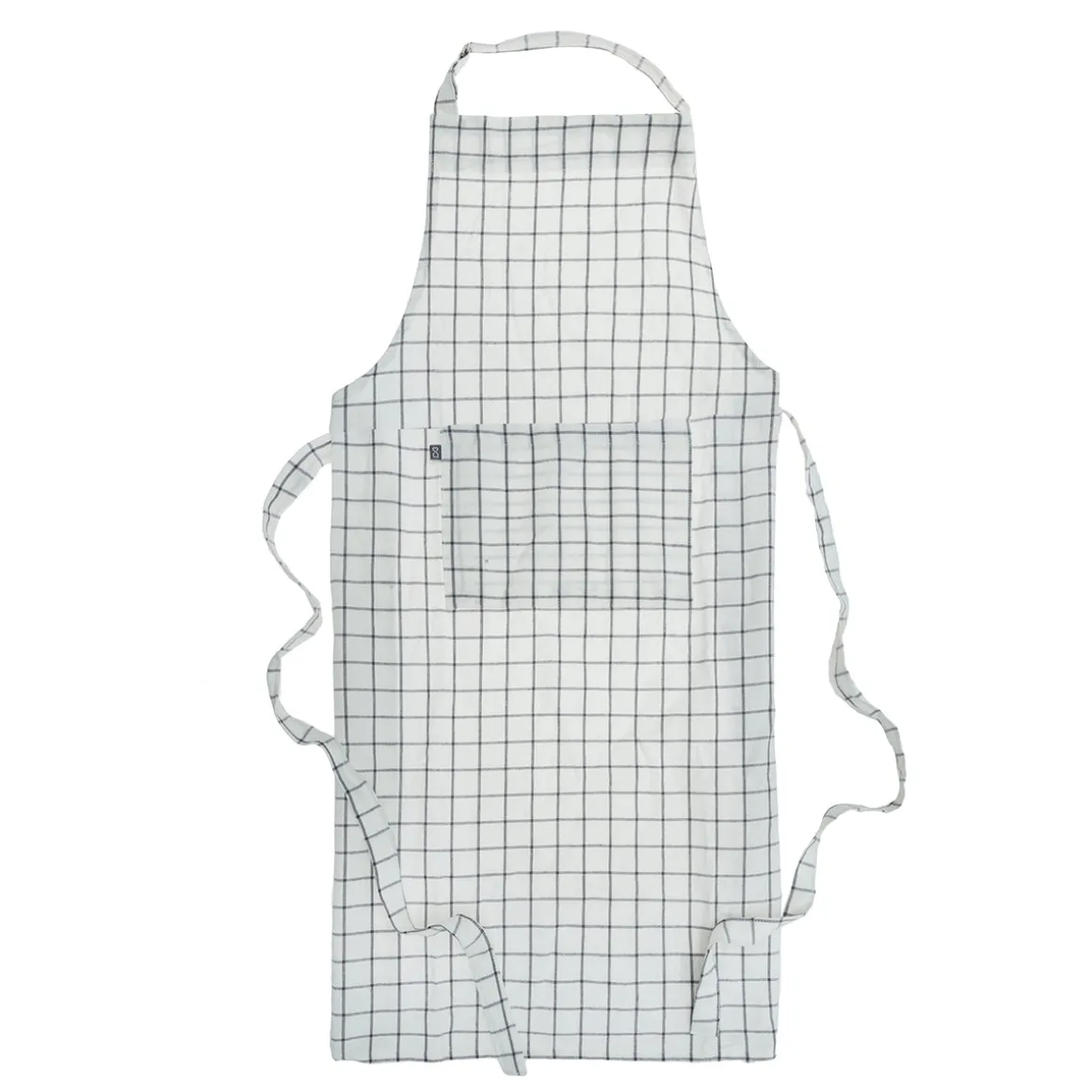 Delantal de Cocina Blanco y Gris 60x90 cm