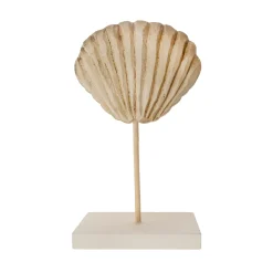 Figura Decorativa Concha Marina sobre Base