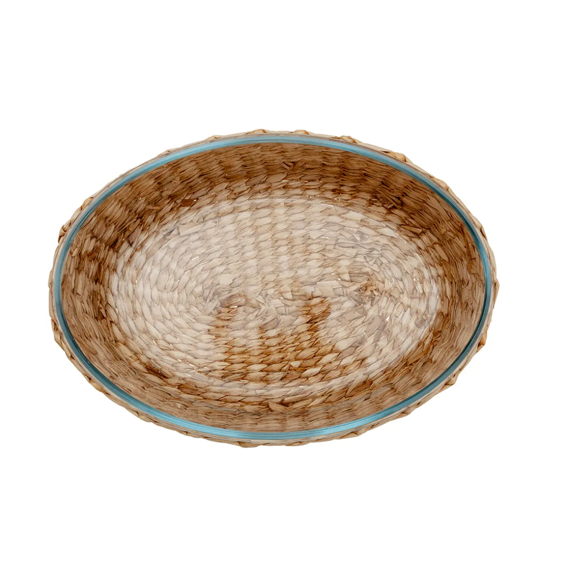 Fuente de Cristal y Fibra Natural 30 cm