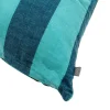 Funda de Cojín Azul a Rayas 45 × 45 cm