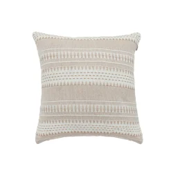 Funda de Cojín 45 × 45 cm Rayas Beige
