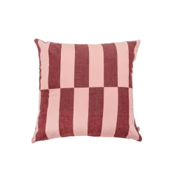 Funda de Cojín de Rayas Rojas 45 × 45 cm
